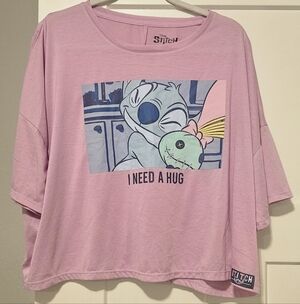 Disney Pink Stitch Graphic Tee